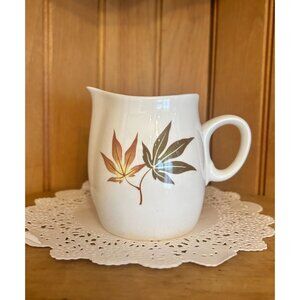 Vintage Franciscan Whitestone Ware USA Autumn Leaf Creamer Jug Twice Nice Patter